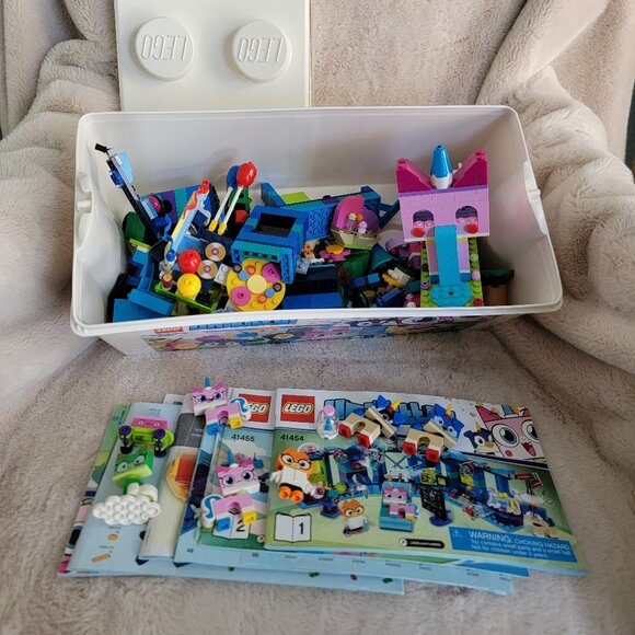 LEGO 41455 & 41454 Unikitty: Unikingdom Creative Brick Box - W/ Booklets & Bin - Picture 1 of 11